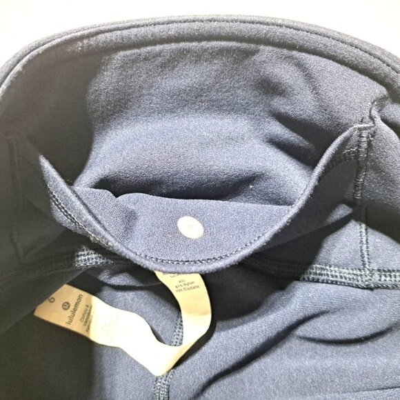 LULULEMON Women's Stretch Activewear Yoga Leg Vent Holes Leggings Size 6 Blue - Picture 5 of 14